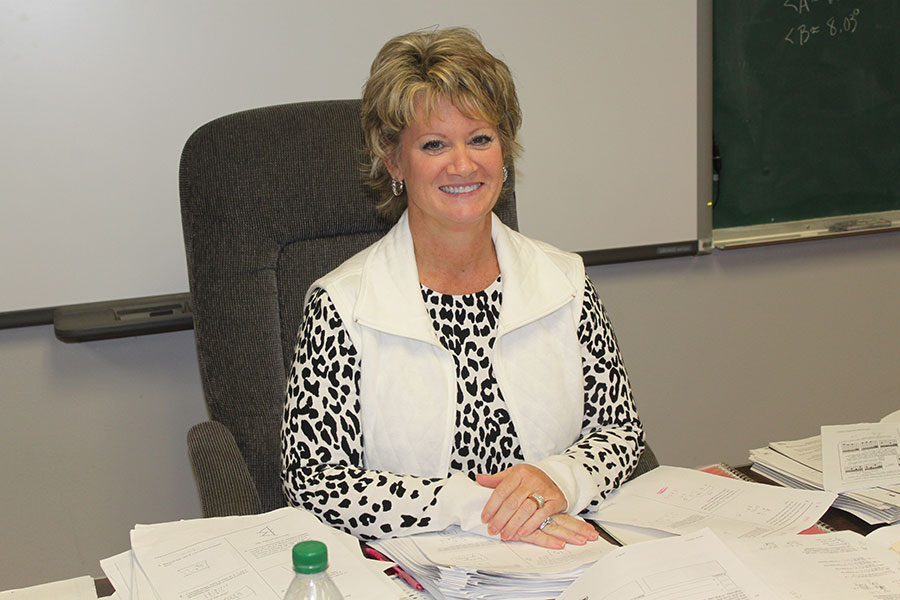 Math teacher Billy Gay Davis is known for making her students feel at home in her classroom. 