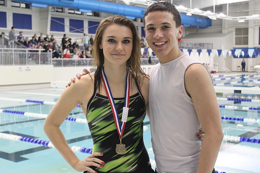 Savannah Sheppard and Connor Alexander make up the LCM Swim Team. 