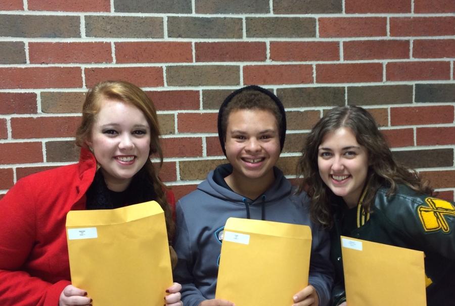 Hannah Hodges, Chase Courtier and Taryn LaCour advanced to the State Choir competition. 