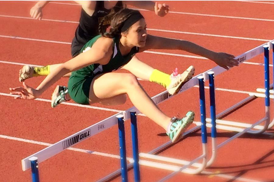 Senior Kirty Weatherly still holds the school record for the 100-meter hurdles. 