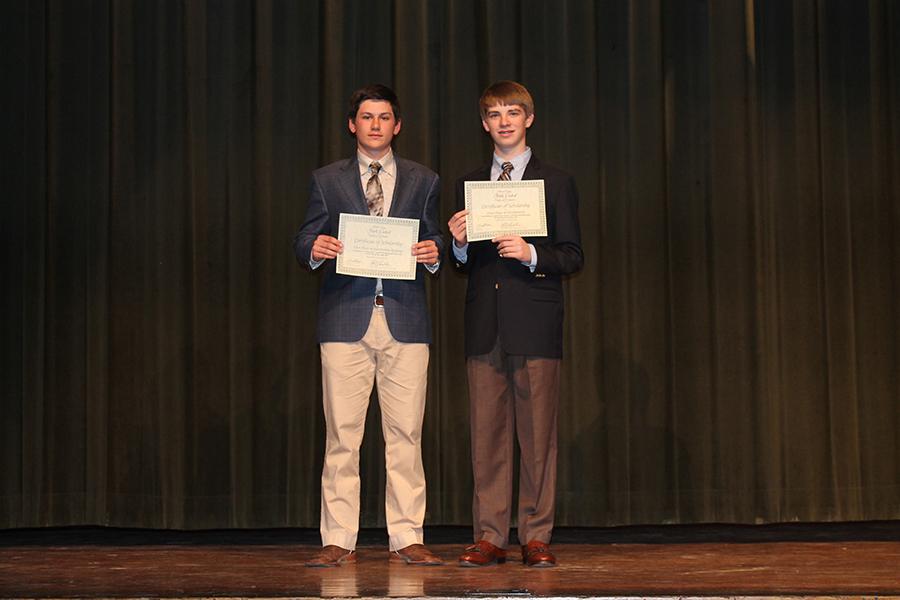 Vinny Hale and Spencer Johns recently won the Stark Reading Contest. 