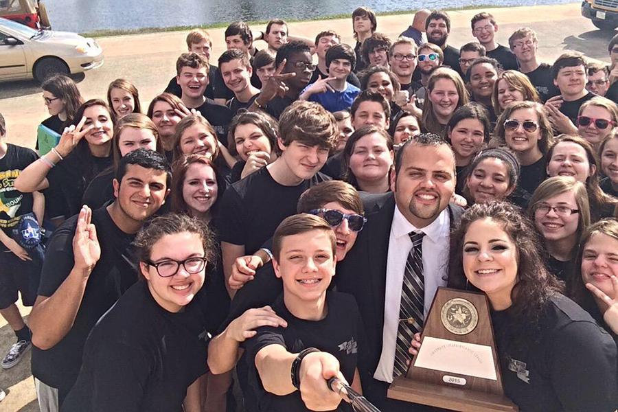 Jose Ochea and his band students recently won Sweepstakes. 