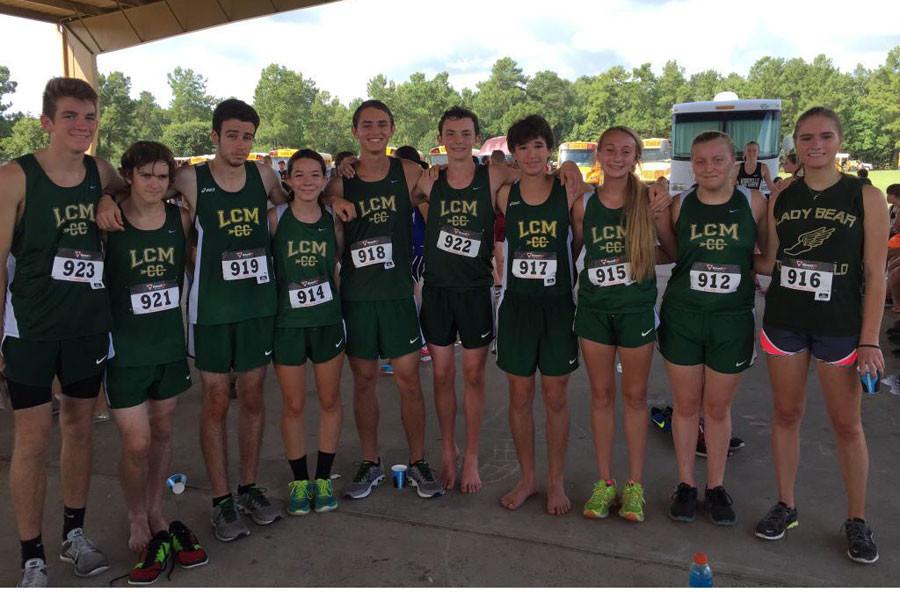 The Cross Country teams celebrate success after the Cardinal Classic.