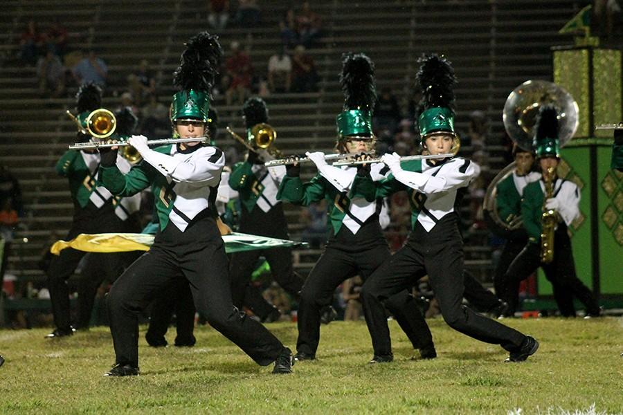 The Battlin Bear Band received straight ones at contest. 