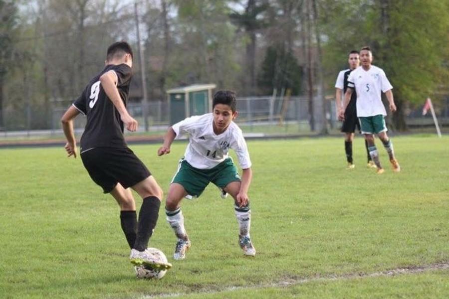 Sophomore Samir Zambrano is one of the biggest leaders on the Bear Soccer team. 