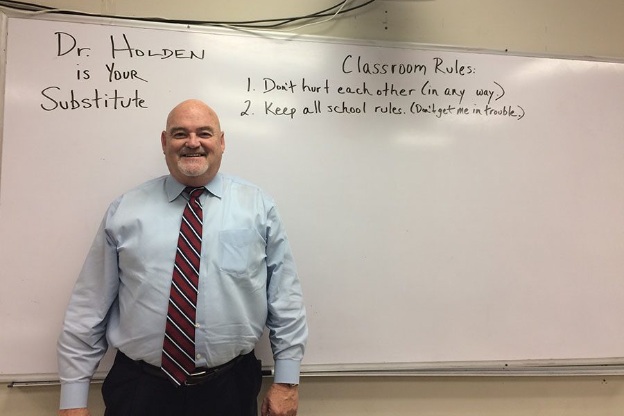 The high school recently welcomed new substitute, Dr. Terry Holden.