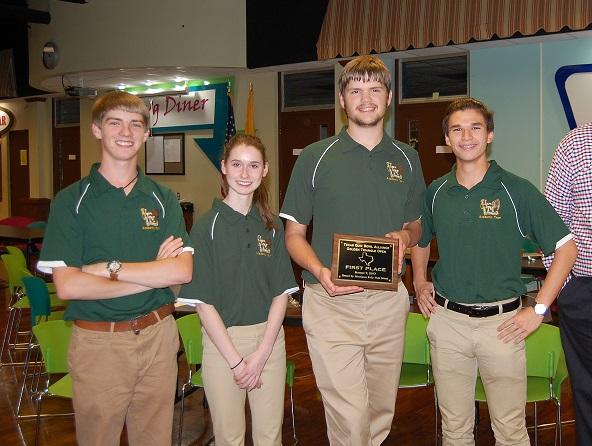 The Quiz Bowl team recently won the tournament at Kelly. 