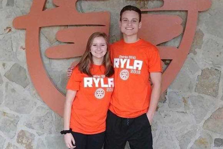 Juniors Erika Cook and Jordan Alexander expanded their leadership skills at RYLA last month. 