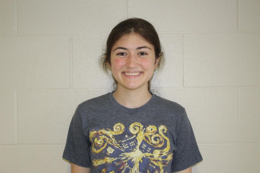 Junior Julia Iles was recently recognized for her high SAT score. 