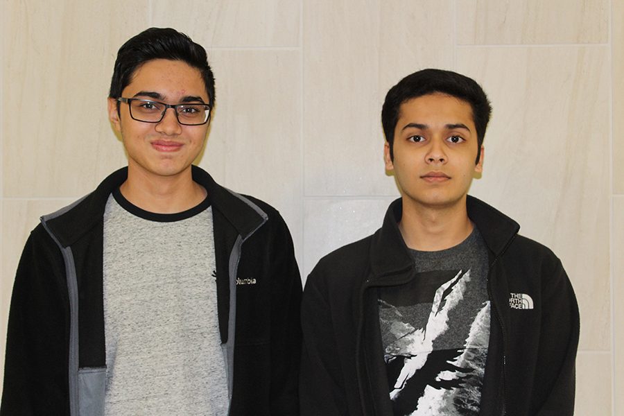 Aman and Akhil Tejani competed in the state debate competition.
