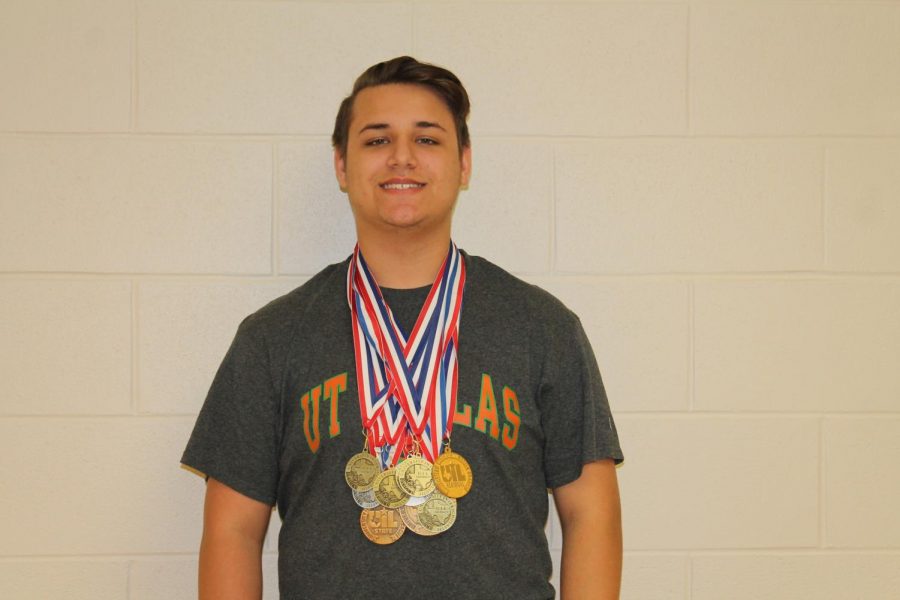 Senior Derrick Martin has racked up in UIL awards over the past four years. 