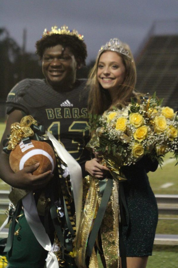 Seniors Ethan McCollum and Avery Holland were crowned Homecoming King and Queen. 
