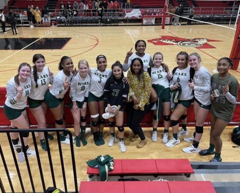 The Lady Bears beat Liberty in five sets Tuesday night. 
