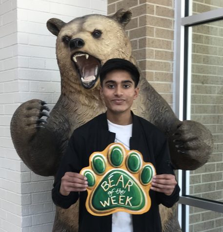Sophomore Nial Patel enjoys playing soccer and being part of the Battlin Bear Band. 