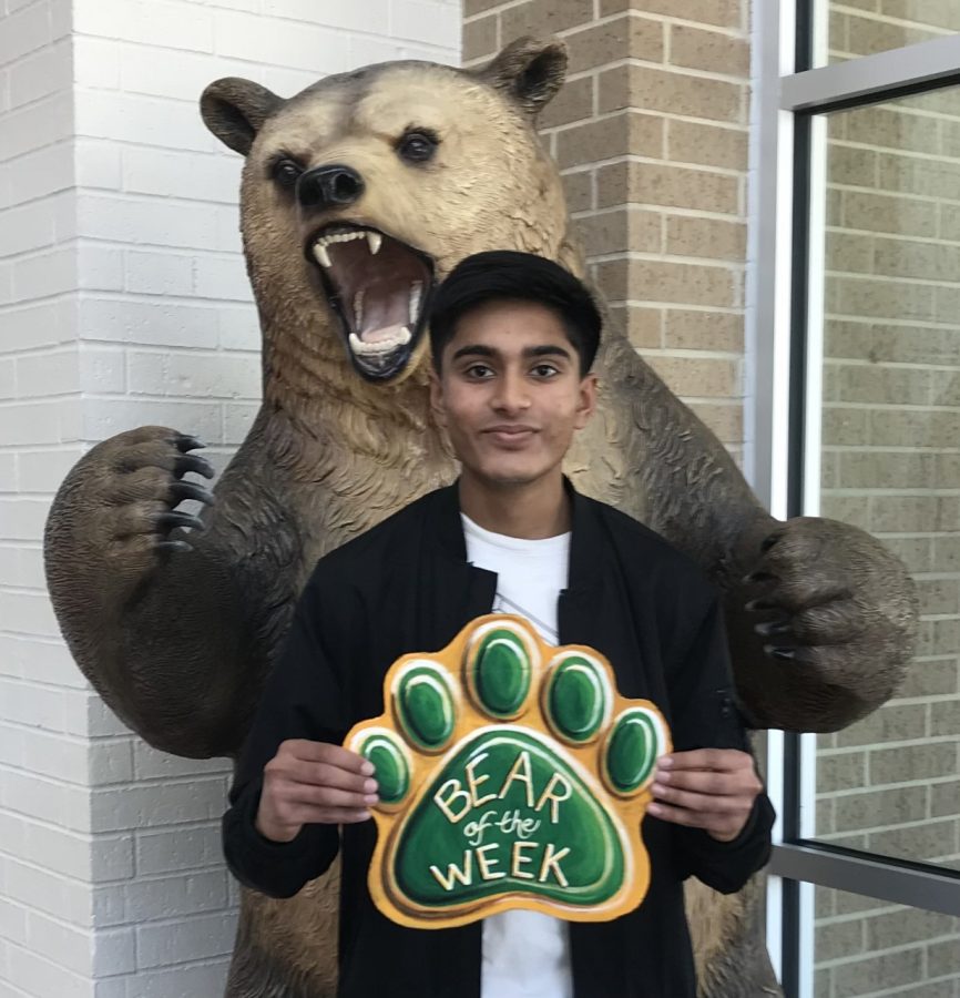 Sophomore+Nial+Patel+enjoys+playing+soccer+and+being+part+of+the+Battlin+Bear+Band.+