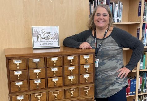 Librarian Melanie Claybar created a Bear Necessities store, which offers personal items students may need. 