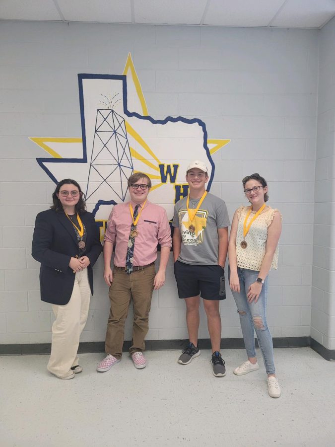 Pictured from left to right are Sarah Howell, Cole Watson, Ace Vandervoort, and Madison McGuire. 