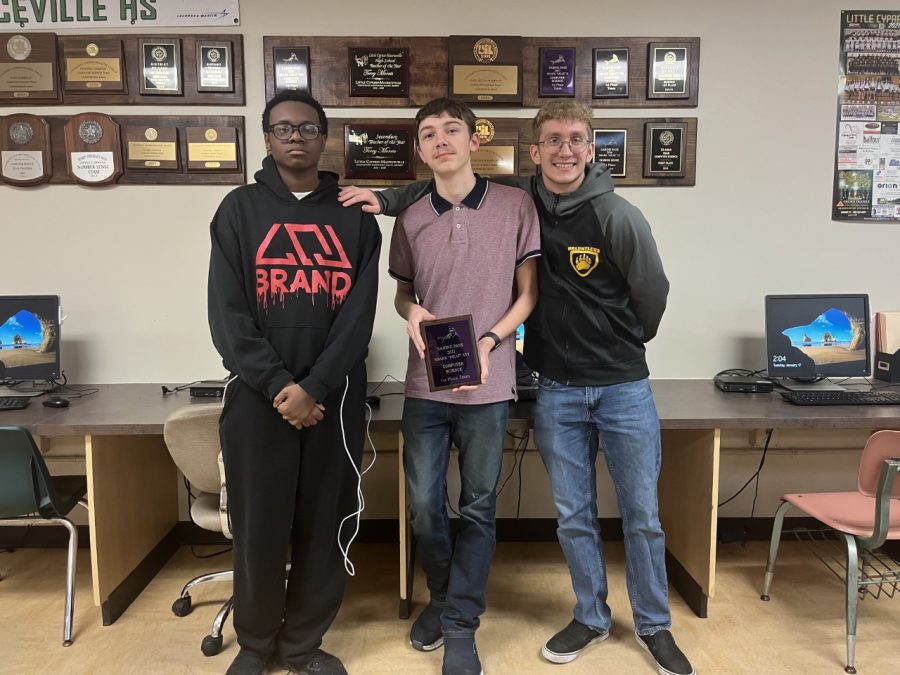 The Computer Science team placed first at the Sabine Pass meet on Saturday. 