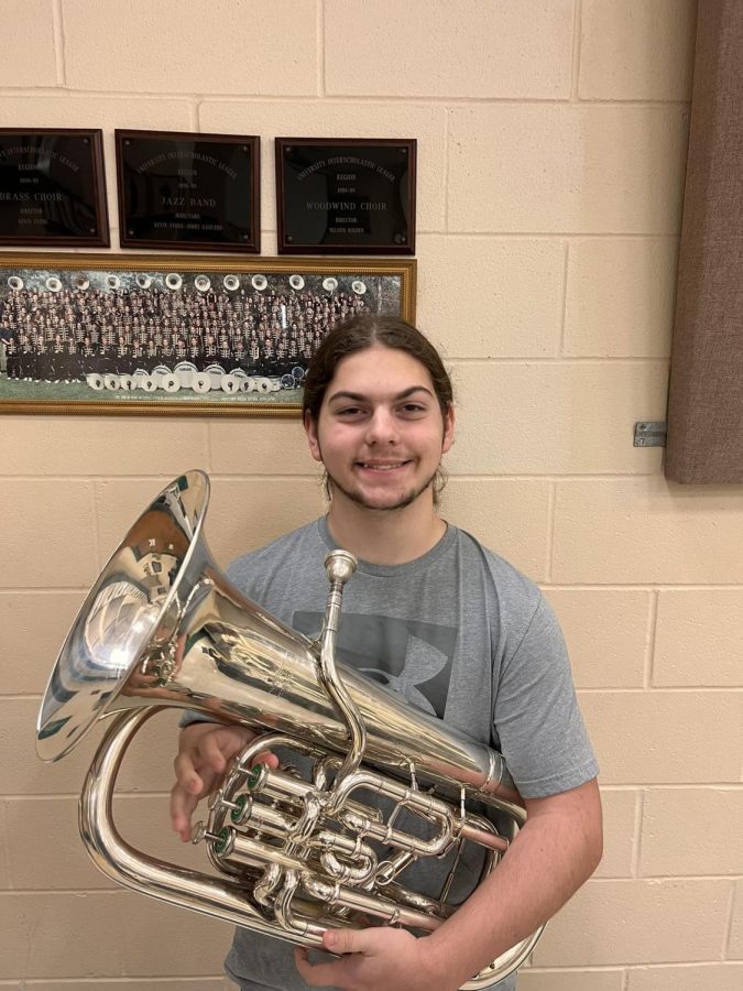 Sophomore Kristian Gordon recently made the All-State Band. 