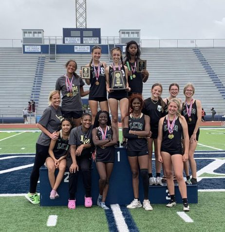 Lady Bear Track claimed the District Championship with a total of 176 points. 