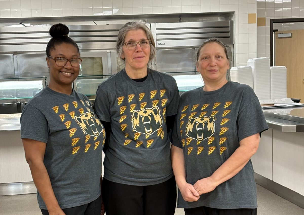 Shondreka Williams, Elizabeth White, and Kristy Miller are a part of the hard-working high school child nutrition team. 