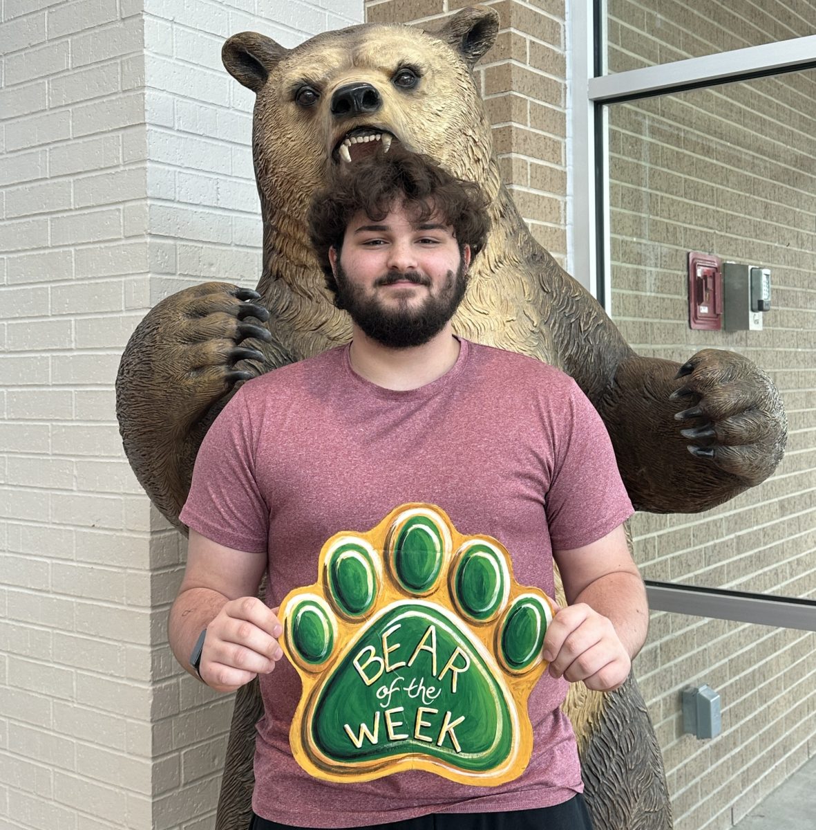 Senior Rylan Vandiver is a big part of the computer science program and helps out with the scoreboard on Friday nights. 