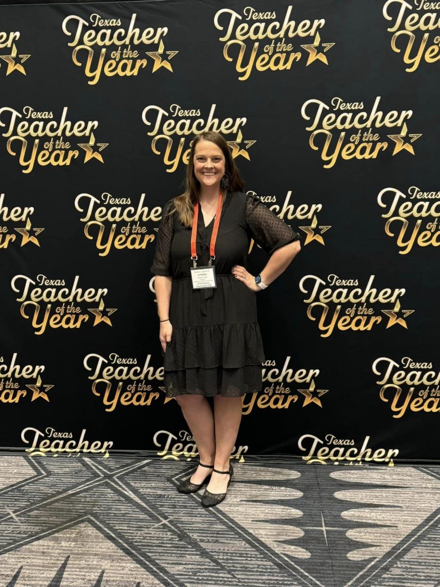 LCM Bear Facts adviser Lindsey Fruge was recognized at the Texas Teacher of the Year event in Round Rock this past weekend. 