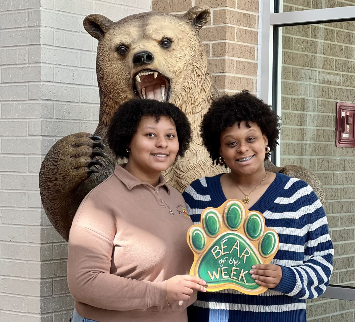 Seniors Brianna Edwards and Dominique Edwards are involved in many activities at the school.