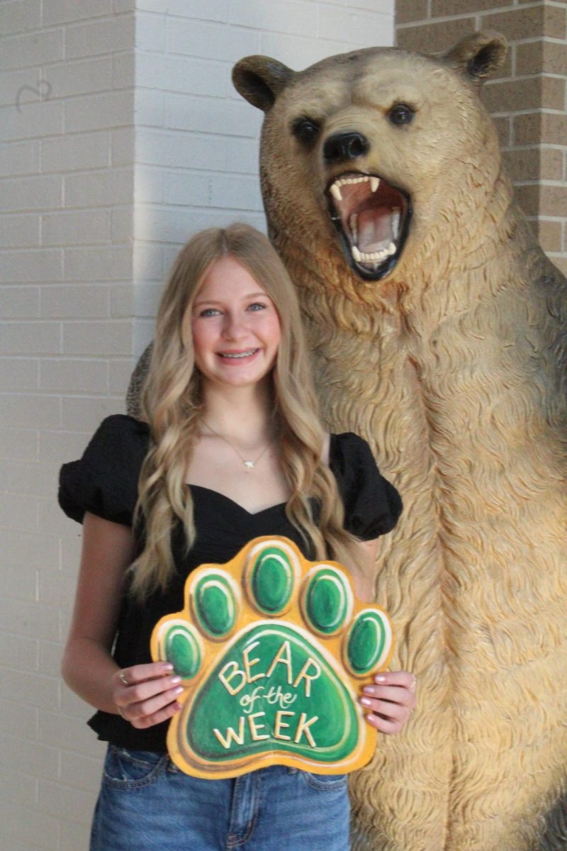Sophomore Avery Standley is involved with cheer, tennis, Interact, and HOSA.