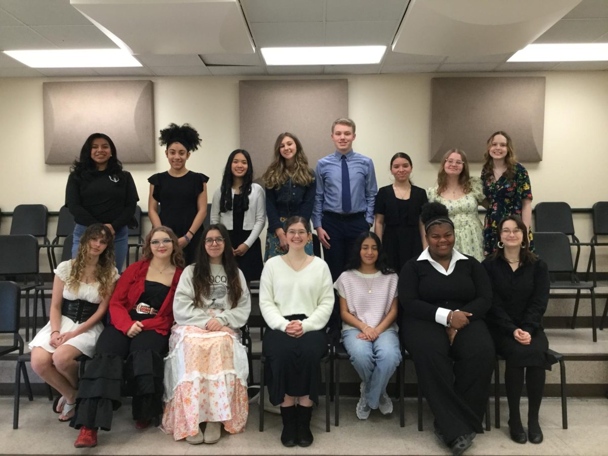 Choir students before heading to Solo and Ensemble