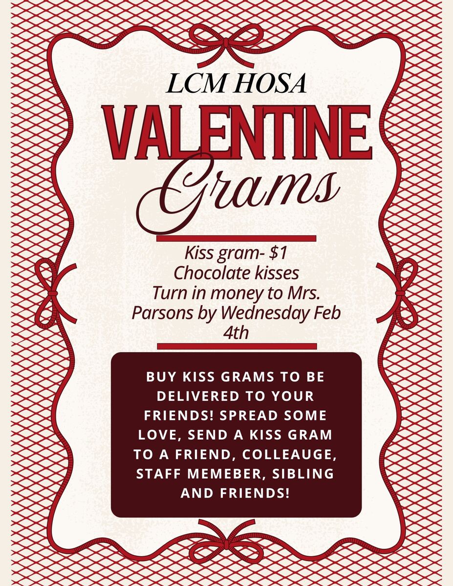 HOSA selling Valentine Grams