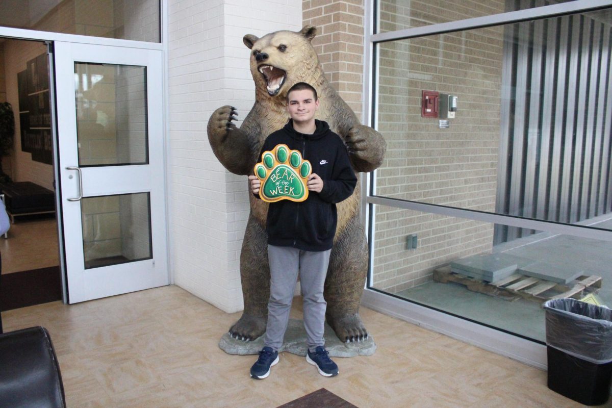 Sophomore Anthony Phillips was nominated for Bear of the Week by English teacher Leah Ellis.