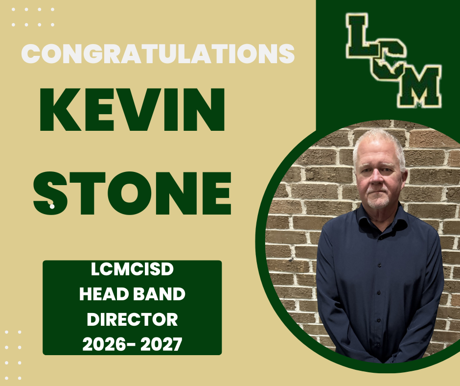 LCM welcomes new band director Kevin Stone.